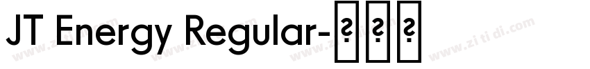 JT Energy Regular字体转换